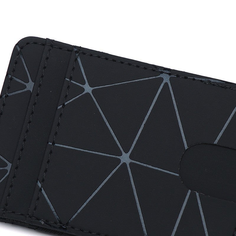 Korean Version of the New Diamond-Shaped Frosted Magic Wallet Card Holder Dollar Bill Clip Small Wallet for Men and Women Wholesale Access Card Holder - Image 5