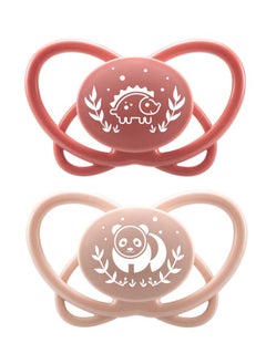 nip My Butterfly Soother With Sterilizer Box, Extra Flat Silicone Teat, Breastfeeding Friendly And Orthodontic, Pink, Size 2, Pack Of 2  - Image 3