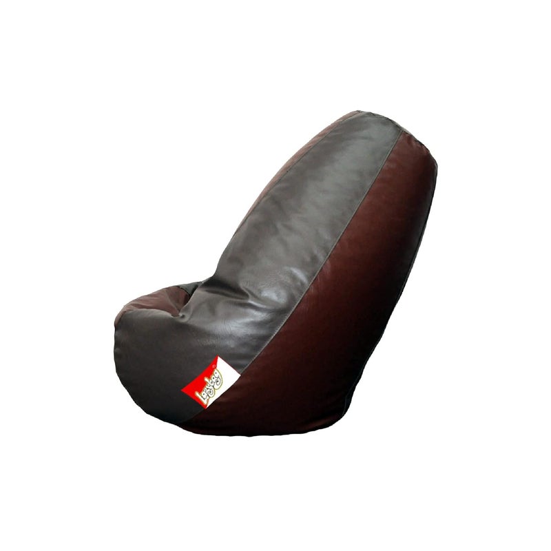 LAZYBAG كرسي بيم باج للاطفال من LAZYBAG - غطاء بيم باج بحجم XXXL للعب ألعاب الفيديو أو الاسترخاء في الفصول الدراسية ورياض الأطفال والمكتبات أو العمل من المنزل باللونين البني الداكن والفاتح بحجم 3XL - Image 3
