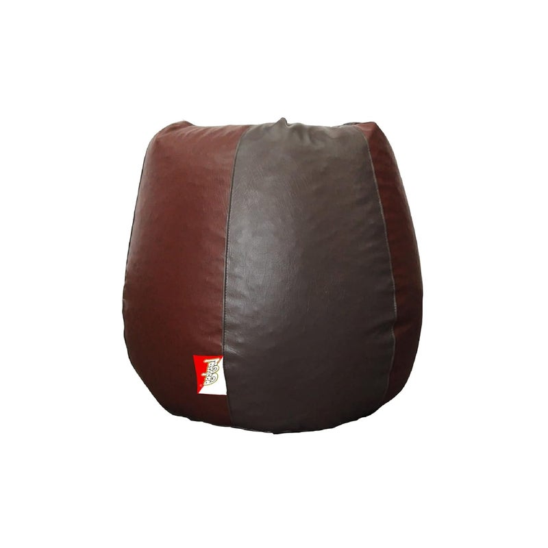 LAZYBAG كرسي بيم باج للاطفال من LAZYBAG - غطاء بيم باج بحجم XXXL للعب ألعاب الفيديو أو الاسترخاء في الفصول الدراسية ورياض الأطفال والمكتبات أو العمل من المنزل باللونين البني الداكن والفاتح بحجم 3XL - Image 2