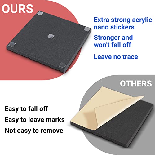 Topnaca Sound Proof Foam Panels, Brick Shaped Soundproof Wall Panels, 12 Pack 12"x12"x1" Sound Absorbing & Dampening Foam Panels for Walls, Room, Studio, Podcast, Acoustic Treatment - Image 4