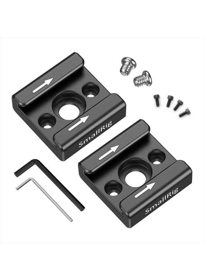 SmallRig Cold Shoe Mount Adapter (2pcs Pack) with 1/4"-20 Thread for Camera Cage Flash LED Monitor - 2060 - Image 1