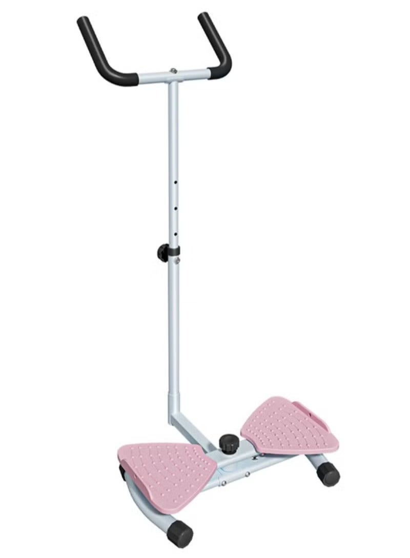 Huitich Home Use Waist Twisting Machine with Armrest – 3-Speed Resistance Adjustment (Pink) - Image 1