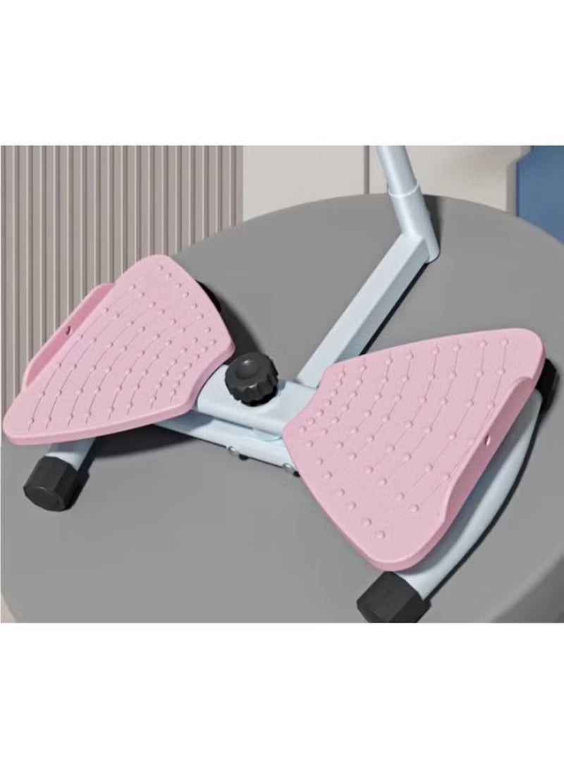 Huitich Home Use Waist Twisting Machine with Armrest – 3-Speed Resistance Adjustment (Pink) - Image 2