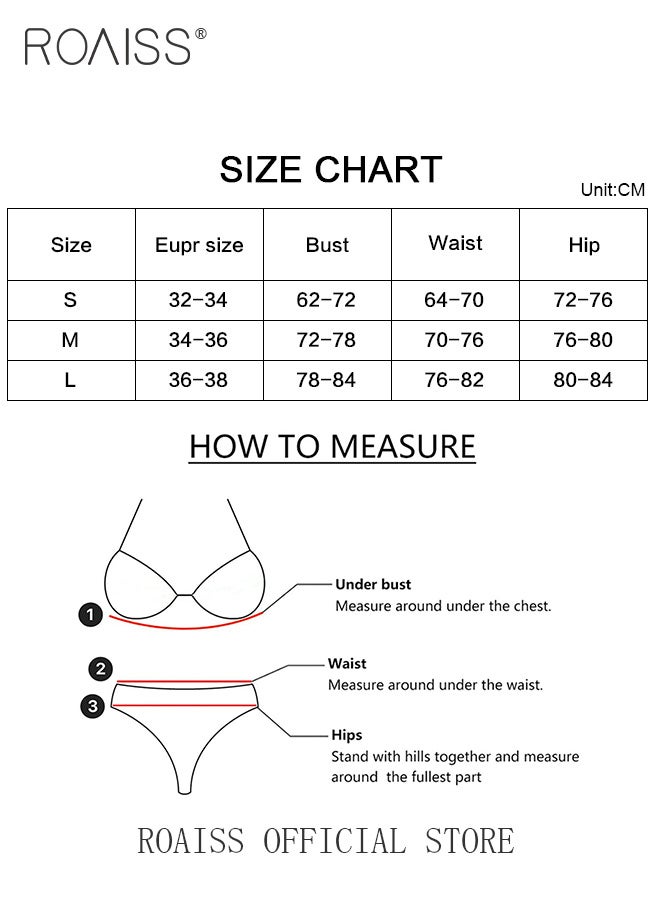 Women 3 Piece Swimwear Set Printed Cover Up & Solid Color Bikini Top & Printed Bikini Bottoms Quick Drying Fabric Moisture Wicking and Breathable Provides Coverage and Modesty without being Revealing