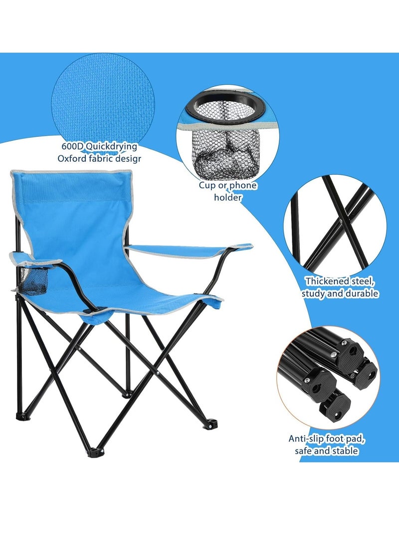 Spall [2 PACK] Portable Folding Beach Chair Multi-Purpose Camping Chair for Adult, Lightweight Patio Lawn Quad Chair for Outdoor Travel Picnic Hiking Supports110kgs Load With Carry Bag - Image 5