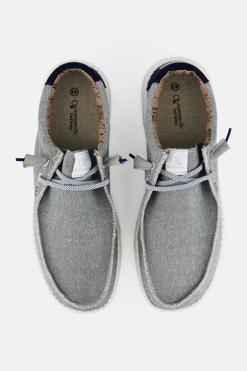 Ocean Pacific Men Lace Up Sneaker Shoe, Grey - Image 2