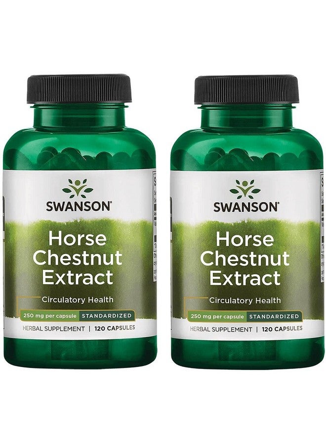 SWANSON سوانسون كستناء الحصان 22% أيسين (موحد) 250 ملليجرام 120 كبسولة (عبوتين)  - Image 1