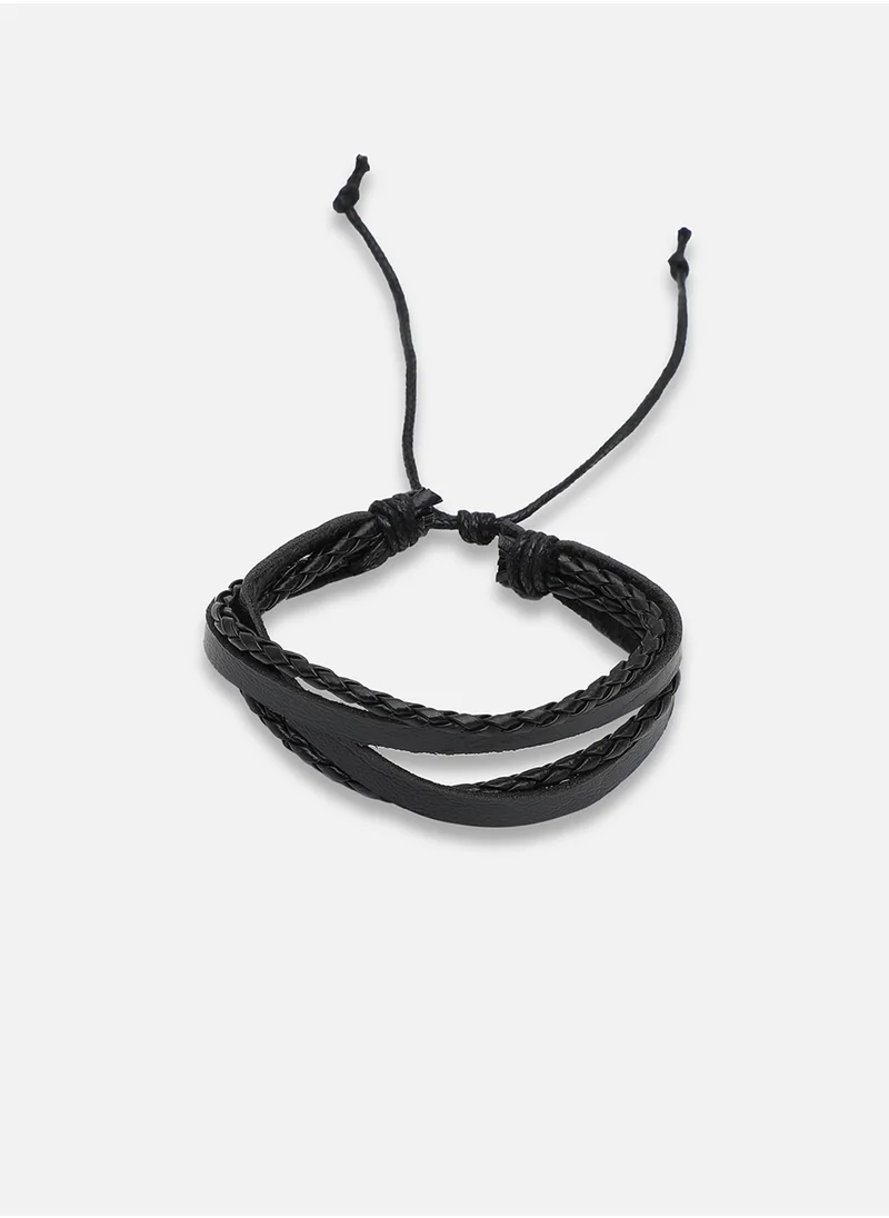 SOHI Trendy Casual Pu Leather Designer Bracelet