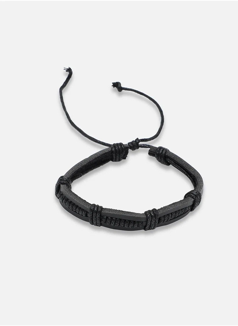 SOHI Trendy Casual Pu Leather Designer Bracelet