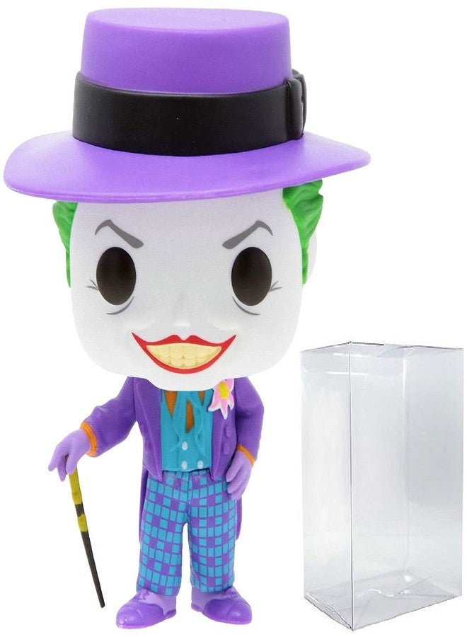Funko POP DC Heroes: Batman 80th - Joker with Hat (1989) Funko Pop! Vinyl Figure (Bundled with Compatible Pop Box Protector Case), Multicolored, 3.75 inches - Image 1