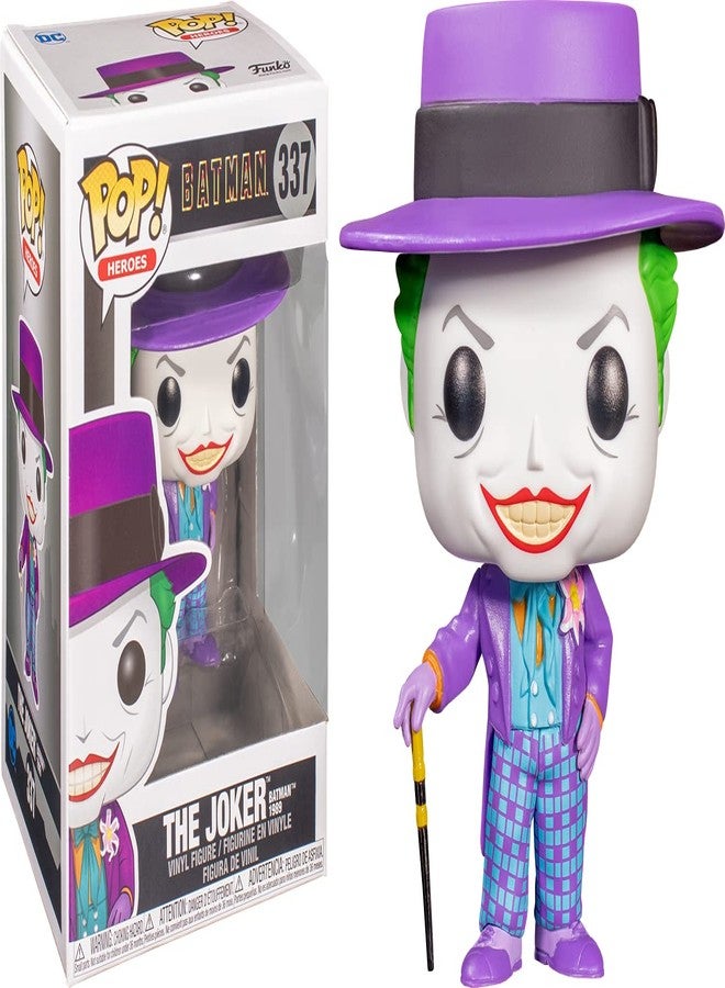 Funko POP DC Heroes: Batman 80th - Joker with Hat (1989) Funko Pop! Vinyl Figure (Bundled with Compatible Pop Box Protector Case), Multicolored, 3.75 inches - Image 2