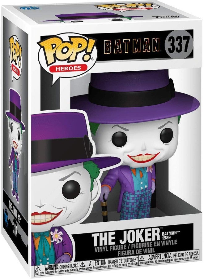 Funko POP DC Heroes: Batman 80th - Joker with Hat (1989) Funko Pop! Vinyl Figure (Bundled with Compatible Pop Box Protector Case), Multicolored, 3.75 inches - Image 3