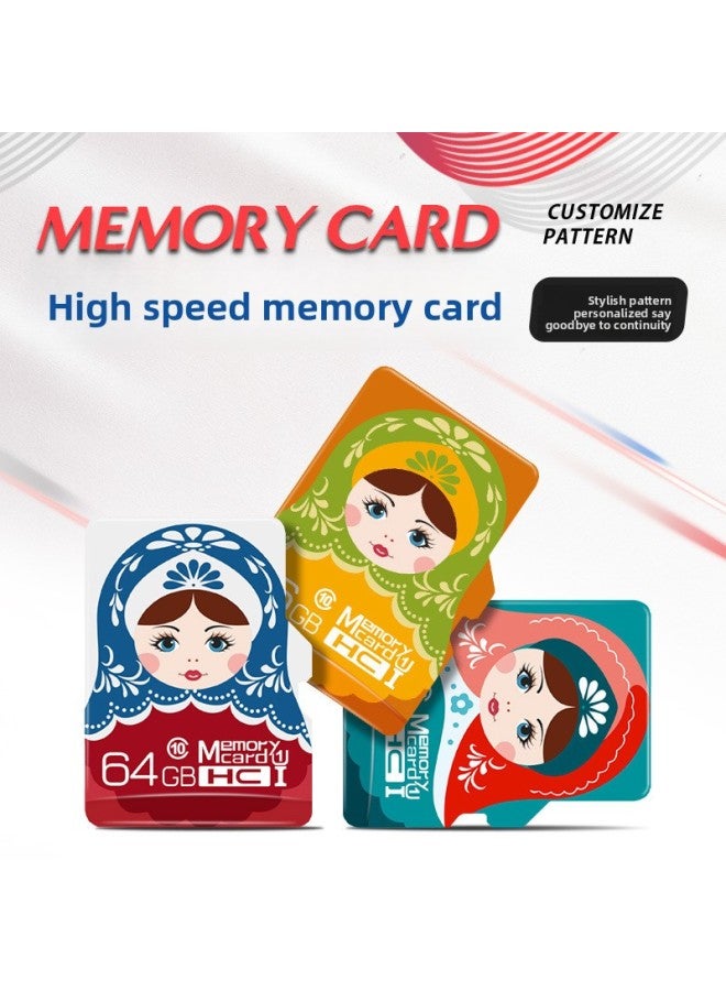 Memory Card Color Printing 64g High-speed Gift Card Exhibition Publicity Personality Line Recorder Monitoring Camera Speaker 32g8g