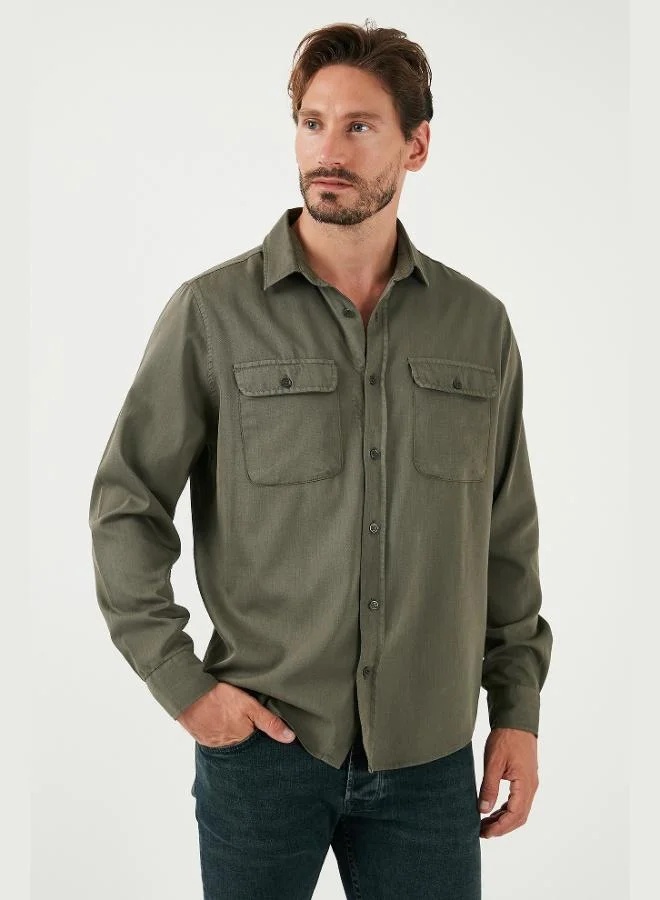 Buratti Cotton Double Pocket Regular Fit Shirt Men's SHIRT CF25W128858