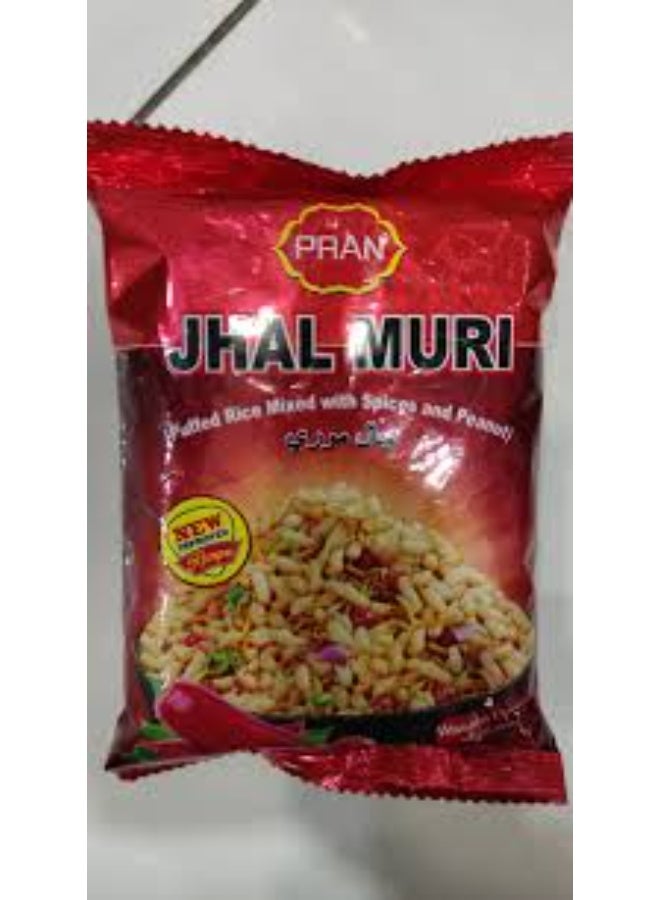 بران Jhal Muri أرز منفوش بنكهة الواسابي 45 جم – سناك مقرمش وحار جاهز للأكل – عبوة 6 قطع - Image 4