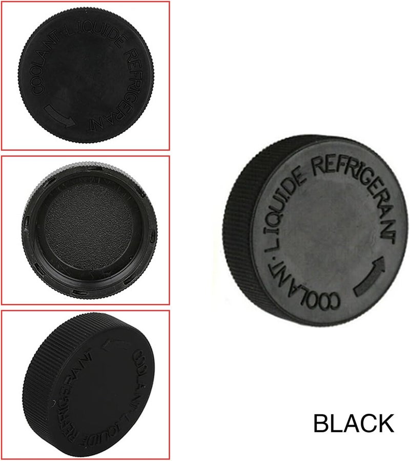 GKmow Pack-2 Car Radiator Cover, Engine Overflow Tank Caps, Automobile Water Tank Lids, Radiator Cap Car Replacement Part, Compatible with Nissan, Infiniti, Sunny, Teana, Qijun 21712-79900 (Black) - Image 3