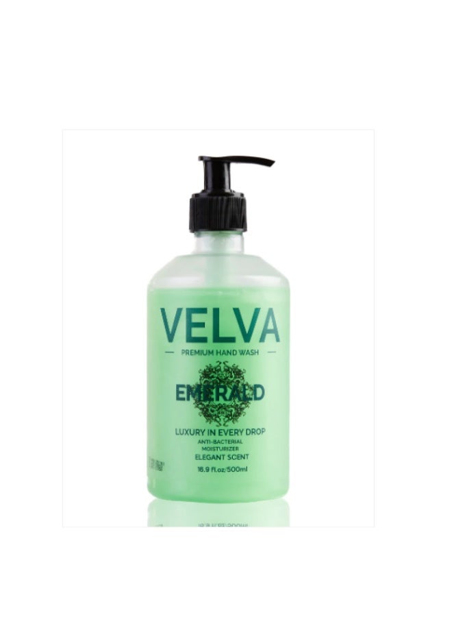 VELVA Premium hand wash rose - 500 ml & Premium hand wash Emerald - 500 mlBundle - Image 3