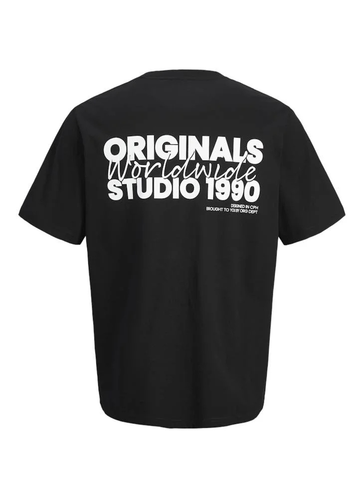 JACK & JONES Jorvesterbro Logo Print  Crew Neck T-Shirt