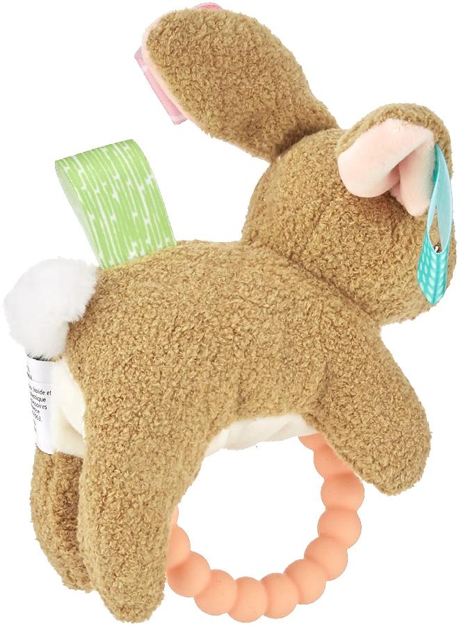 Taggies Teether Baby Rattle, 6", Harmony Bunny - Image 2