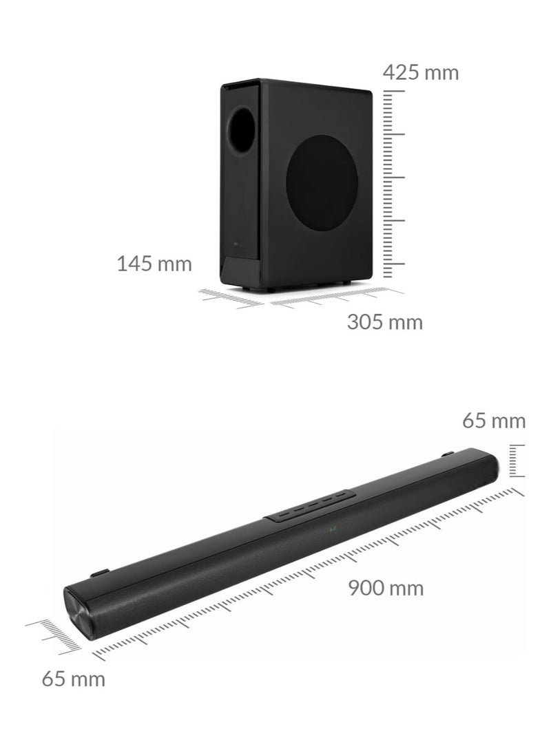 Soundbar With Wireless Subwoofer Bluetooth And LED Display 240W for home theater eid gift birthday gift - Image 4