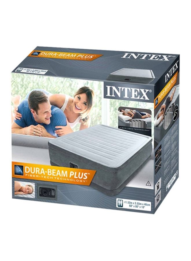 انتكس سرير هوائي مرتفع من سلسلة كوين دورا بيم مع ثنائي fiber رمادي - Image 2