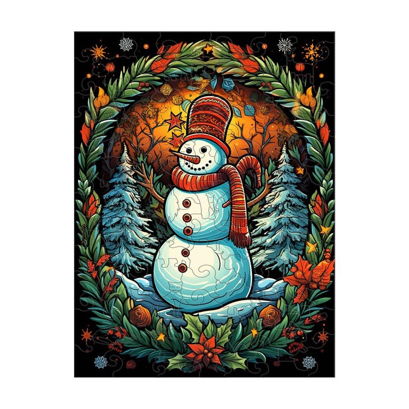 Christmas Wooden Puzzle Birds Shaped Animal Wooden Adult Toys Independent Station Factory - Image 1