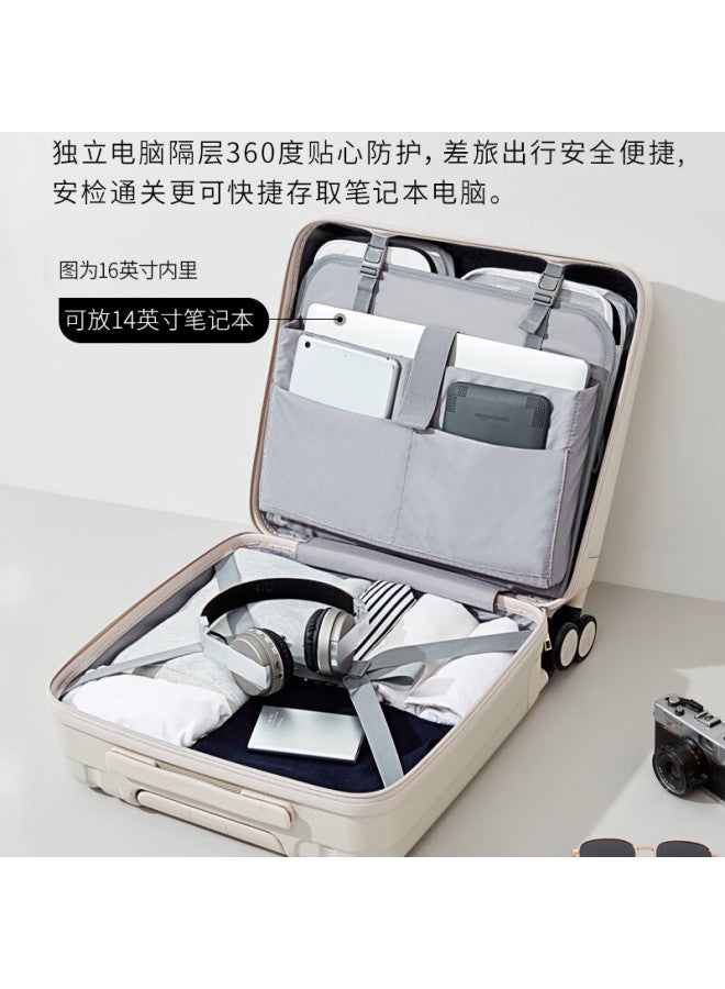 Hanke Luggage، حقيبة سفر للرجال والنساء، حقيبة سفر محمولة، 18 بوصة، Bamboo Green، قفل بكلمة مرور، المنتج المميز للمتجر، النسخة المطورة - Image 5