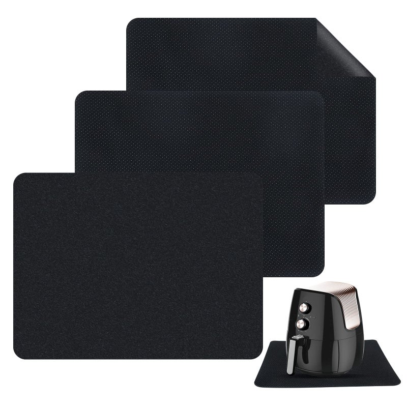 Heat Resistant Mat for Air Fryer 3 PCS Kitchen Countertop Protector Mats Air Fryer Accessories Kitchen Appliance for Sliders Like Ninja Foodi Cosori Airfryer Coffee Maker Stand Mixer