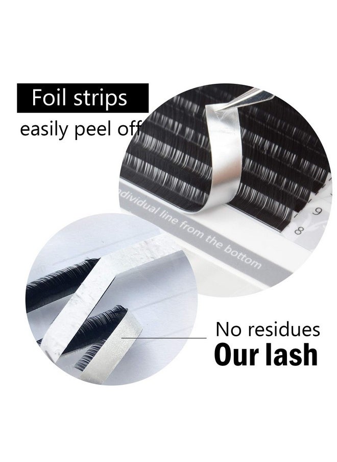 NAGARAKU Eyelash Extensions Individual Lashes 0.07Mm C Curl 7 15Mm Mix Tray Classic Matte Black Soft Natural Faux Mink 16 Rows  - Image 3