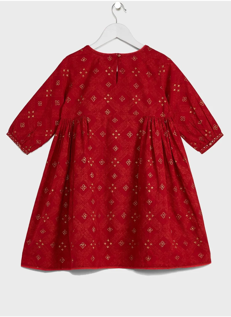 Fabindia Youth Long Kurta Salwar With Dupatta