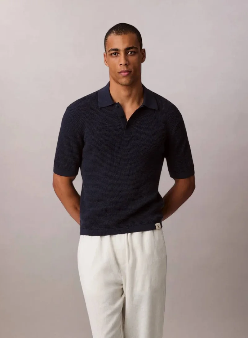 Calvin Klein Jeans Cotton Waffle Jumper
