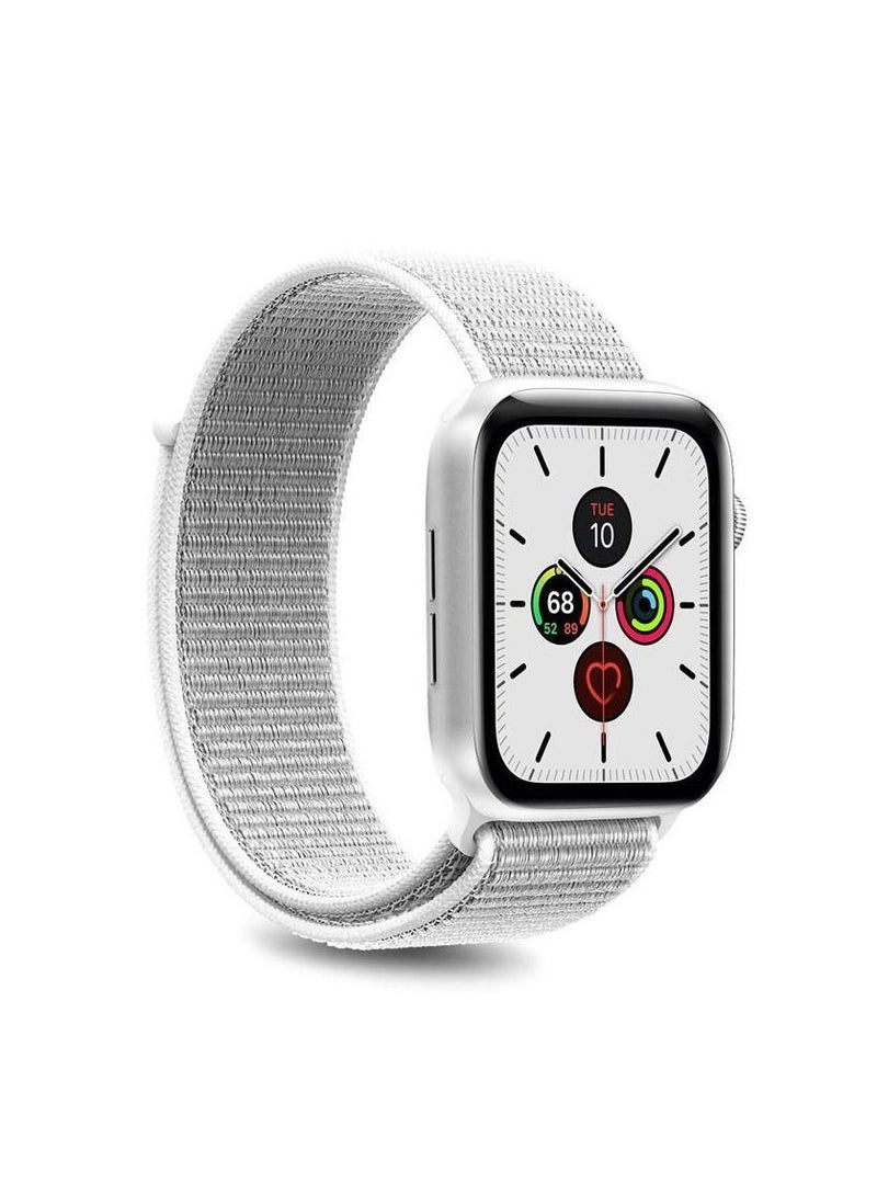 Nylon Sports Band For Apple Watch Series 8 | 7 41mm | SE 2 | 6 | SE | 5 | 4 40mm | 3 | 2 | 1 38mm Summit White