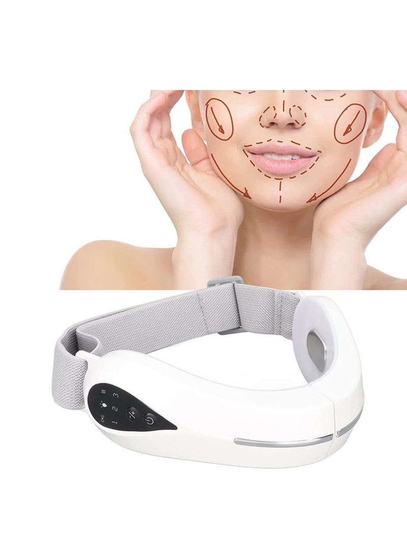Excefore Face Massager for Skin Care Electric V Face Shaping Massager Neck Skin Lifting Firming Tightening Wrinkle Removal Device Lift Up Band Double Chin Reducer Anti Aging for Anti Wrinkle - Image 1