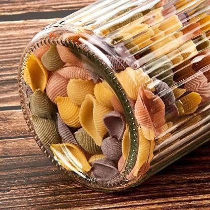 ZEPOLI جرار زيبولي زجاجية سعة 15 لتر حاويات تخزين محكمة الإغلاق مجموعة حاويات المطبخ ملحقات المطبخ جرة كبيرة وزجاجات شفافة خالية من BPA سعة 1500 مل مجموعة من 1 - Image 5