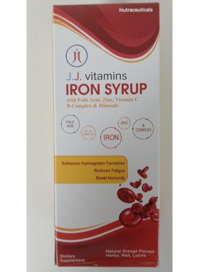 J,J. VITAMIN IRON SYRUP 200ML