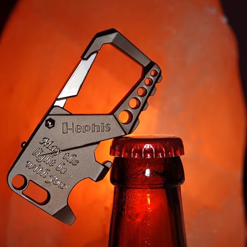 Hephis Heavy Duty Key Chain Bottle Opener,Carabiner Car Key Chains for Men and Women（Multicolor） - Image 2