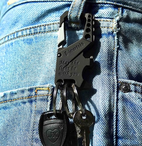 Hephis Heavy Duty Key Chain Bottle Opener,Carabiner Car Key Chains for Men and Women（Multicolor） - Image 3