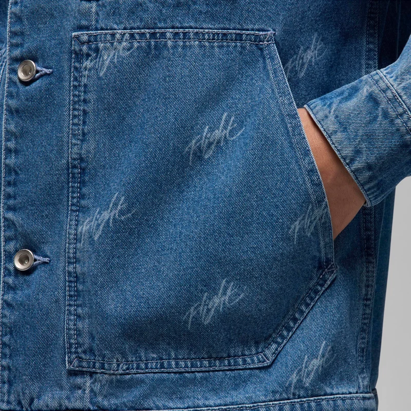 Jordan Blue Men's Flight Heritage Denim Jacket for Men | Best Price UAE