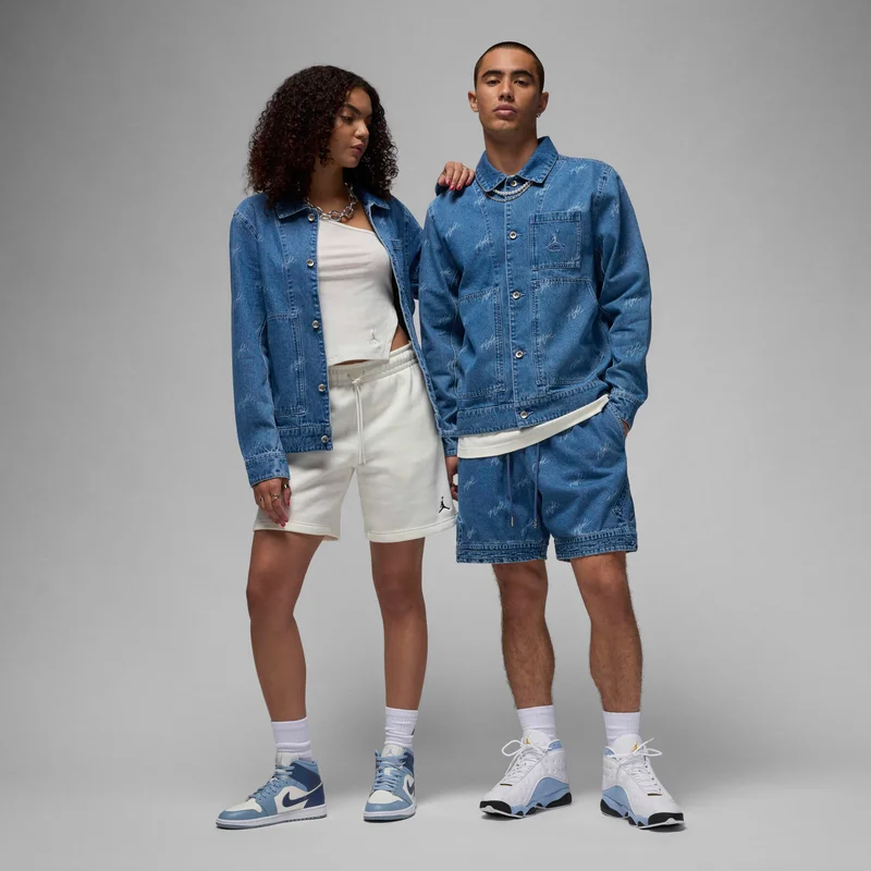 Jordan Blue Men's Flight Heritage Denim Jacket for Men | Best Price UAE