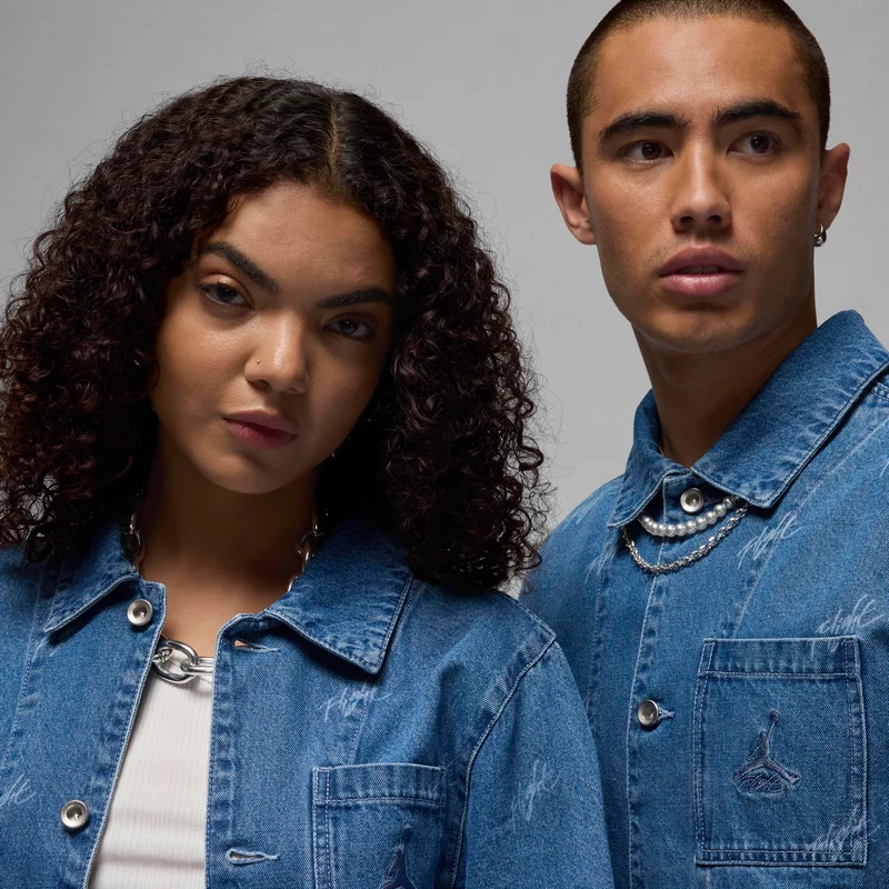 Jordan Blue Men's Flight Heritage Denim Jacket for Men | Best Price UAE