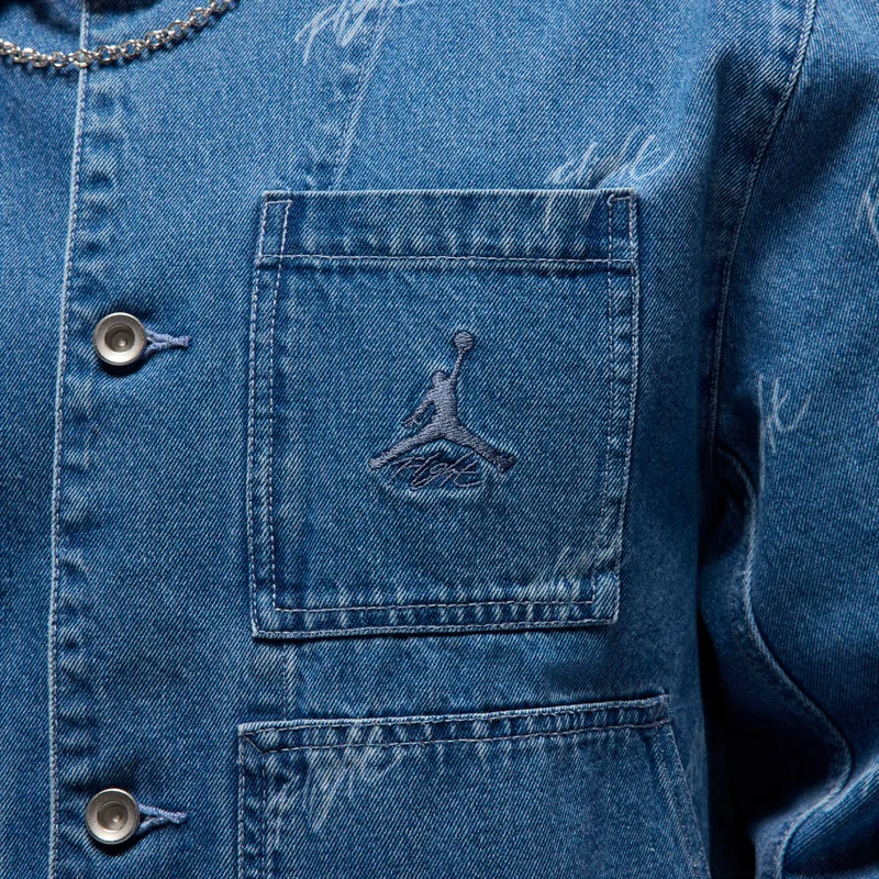 Jordan Blue Men's Flight Heritage Denim Jacket for Men | Best Price UAE
