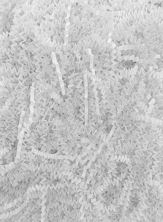 JPPL White Shredded Crinkle Paper 100g for Gift Wrapping, Basket & Hamper Filling | Eco-Friendly Kraft Confetti Filler for Boxes, Return Gifts & DIY | Reusable Decorative Paper - Image 1