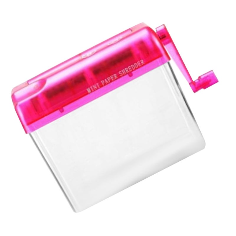 Compact Manual Paper Shredder Hand Crank Desktop Machine For Home Office Secure Document Shredding - Image 2