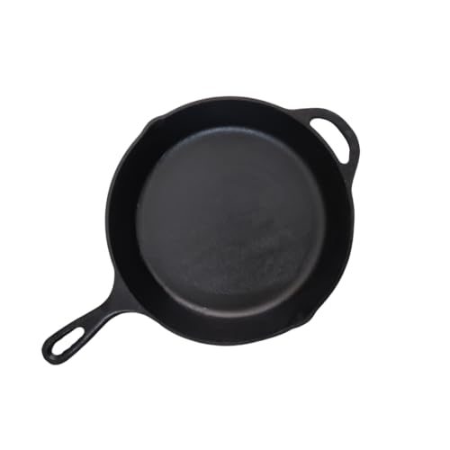 NUTRION Premium Cast Iron Frying Pan 10 Inch / 1.8L with Handle, Frying Pan, Naturally Non Stick Fry pan, 100% Pure and Toxin Free Cast Iron Fish Fry Pan or Skillet - Image 1