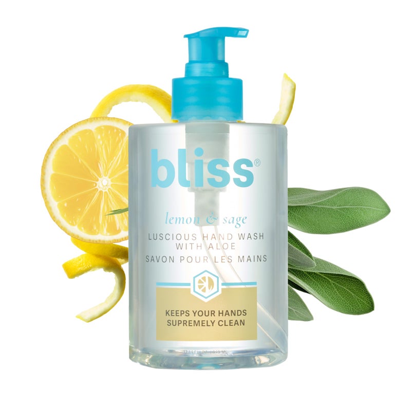 Bliss Lemon & Sage Luscious Hand Wash with Aloe â€“ Hydrating, Refreshing Hand Soap with Coconut Oil & Vitamin B5 â€“ Gently Cleanses Without Drying â€“ 12.14 fl oz - Image 1