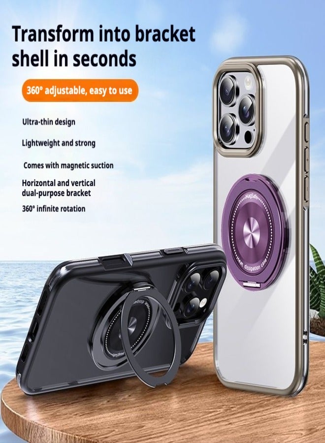 New mobile phone magnetic ring holder 360° rotating portable tablet desktop metal universal strong adhesive ring holder - Color: light blue - Image 5