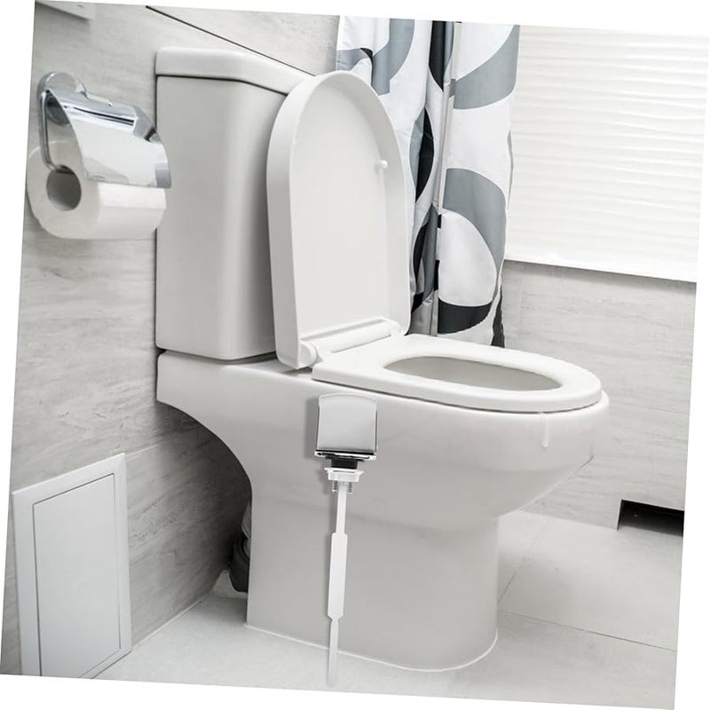 STOBOK زر دورة مياه مفرد من البلاستيك لخزان المياه بديل للضغط للمنزل والفندق - Image 4