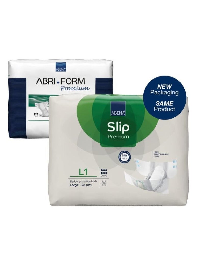 Abena Slip Premium L1 Diapers 26's  - Image 2