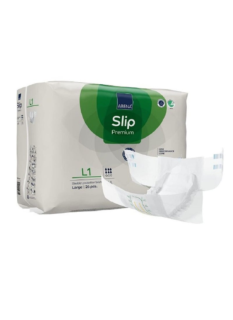 Abena Slip Premium L1 Diapers 26's  - Image 3